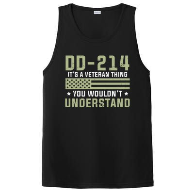 DD214 It's A Veteran Thing You Wouldn't Understand USA Flag PosiCharge Competitor Tank