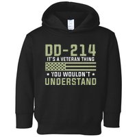 DD214 It's A Veteran Thing You Wouldn't Understand USA Flag Toddler Hoodie