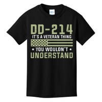 DD214 It's A Veteran Thing You Wouldn't Understand USA Flag Kids T-Shirt