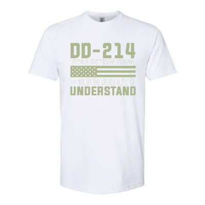 DD214 It's A Veteran Thing You Wouldn't Understand USA Flag Softstyle® CVC T-Shirt