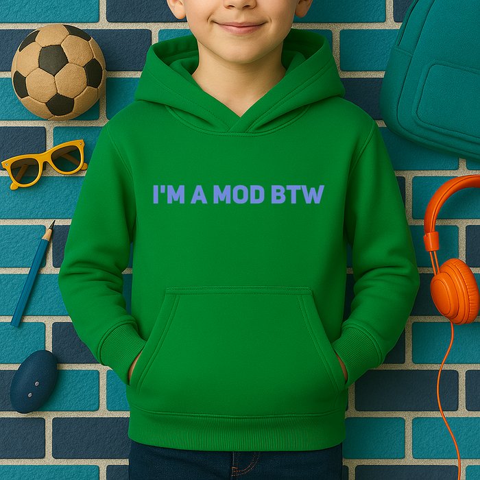 Discord I&X27;M A Mod Btw Kids Hoodie