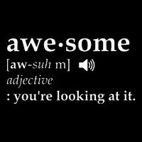 Definition Im Awesome Drawstring Bag