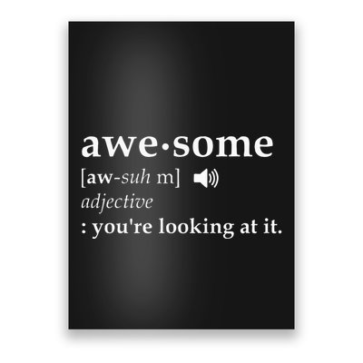 Definition Im Awesome Poster