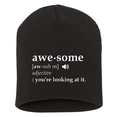 Definition Im Awesome Short Acrylic Beanie