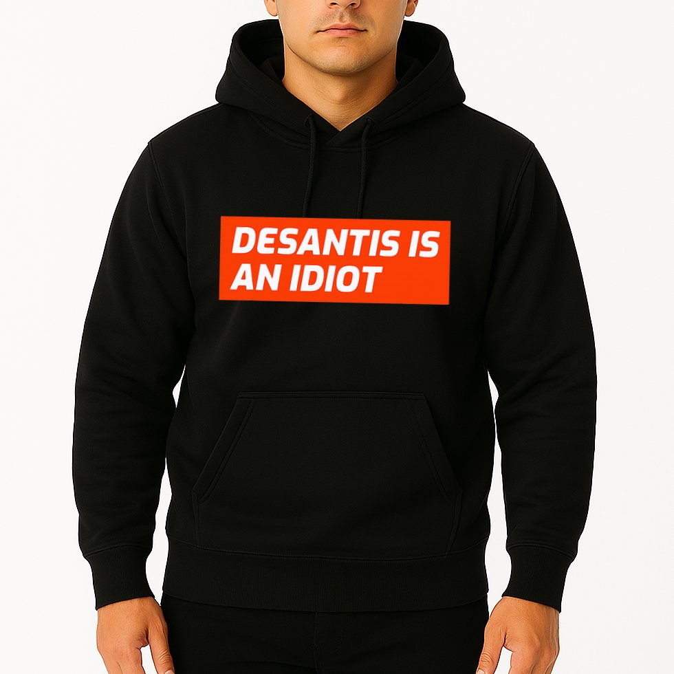 Desantis Is An Idiot Desantis Is A Moron Florida Hoodie