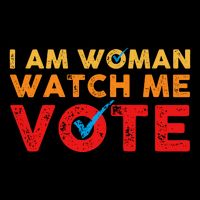 Distressed I Am Woman Watch Me Vote Impact Tech Backpack