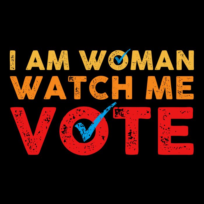 Distressed I Am Woman Watch Me Vote Impact Tech Backpack