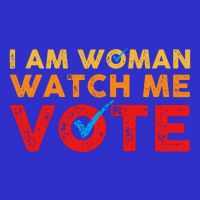 Distressed I Am Woman Watch Me Vote Tall T-Shirt