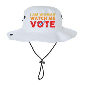 Distressed I Am Woman Watch Me Vote Legacy Cool Fit Booney Bucket Hat