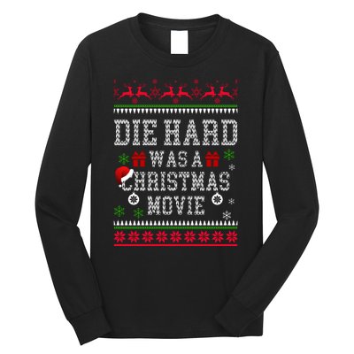 DieHard Is A Christmas Movie Funny Ugly Christmas Pajama Long Sleeve Shirt