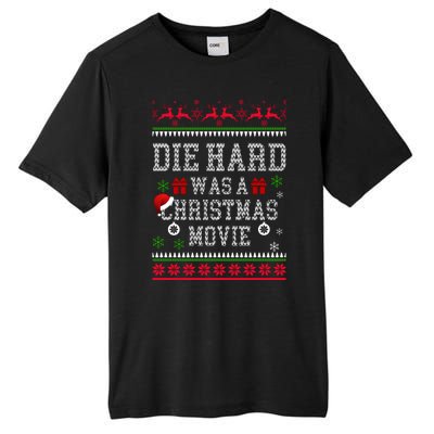 DieHard Is A Christmas Movie Funny Ugly Christmas Pajama Tall Fusion ChromaSoft Performance T-Shirt