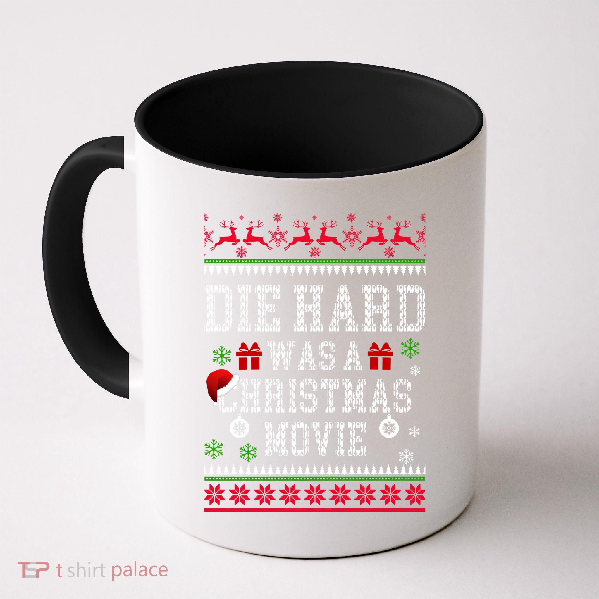 DieHard Is A Christmas Movie Funny Ugly Christmas Pajama Mug