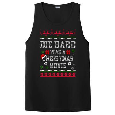 DieHard Is A Christmas Movie Funny Ugly Christmas Pajama PosiCharge Competitor Tank