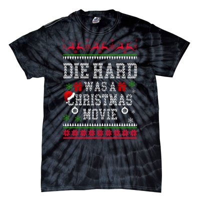 DieHard Is A Christmas Movie Funny Ugly Christmas Pajama Tie-Dye T-Shirt