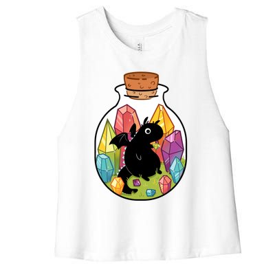 Dragon In A Bottle Women's Racerback Cropped Tank