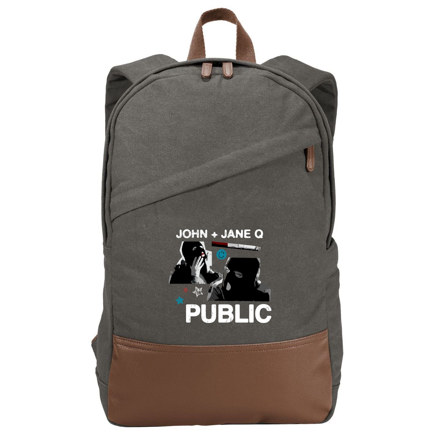 Dinner In America Present John And Jane Q Side B Cotton Canvas Backpack