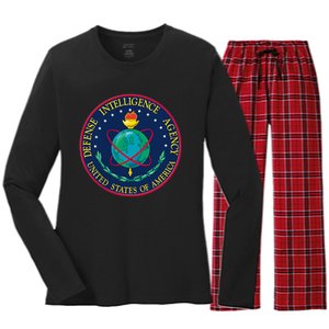 Defense Intelligence Agency DIA DOD Military Patch Women's Long Sleeve Flannel Pajama Set 