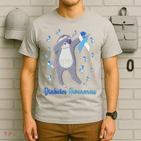 Diabetes Awareness Dabbing Sloth T-Shirt