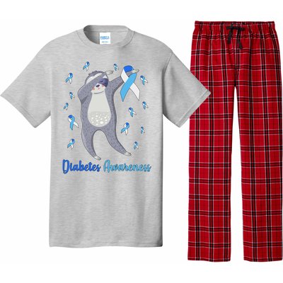 Diabetes Awareness Dabbing Sloth Pajama Set