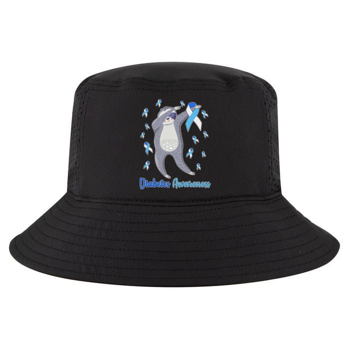 Diabetes Awareness Dabbing Sloth Cool Comfort Performance Bucket Hat