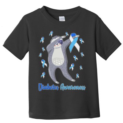 Diabetes Awareness Dabbing Sloth Toddler T-Shirt