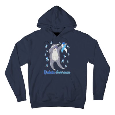 Diabetes Awareness Dabbing Sloth Hoodie