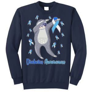 Diabetes Awareness Dabbing Sloth Sweatshirt