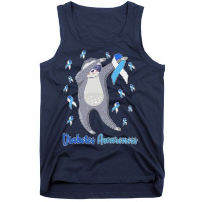 Diabetes Awareness Dabbing Sloth Tank Top