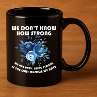 Diabetes Awareness Florial 11oz C Handle Ceramic Mug