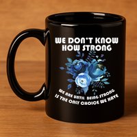 Diabetes Awareness Florial 11oz C Handle Ceramic Mug