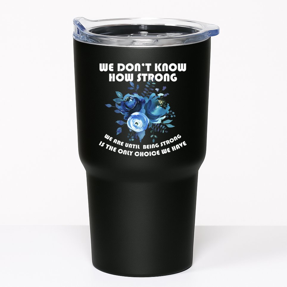 Diabetes Awareness Florial Tumbler