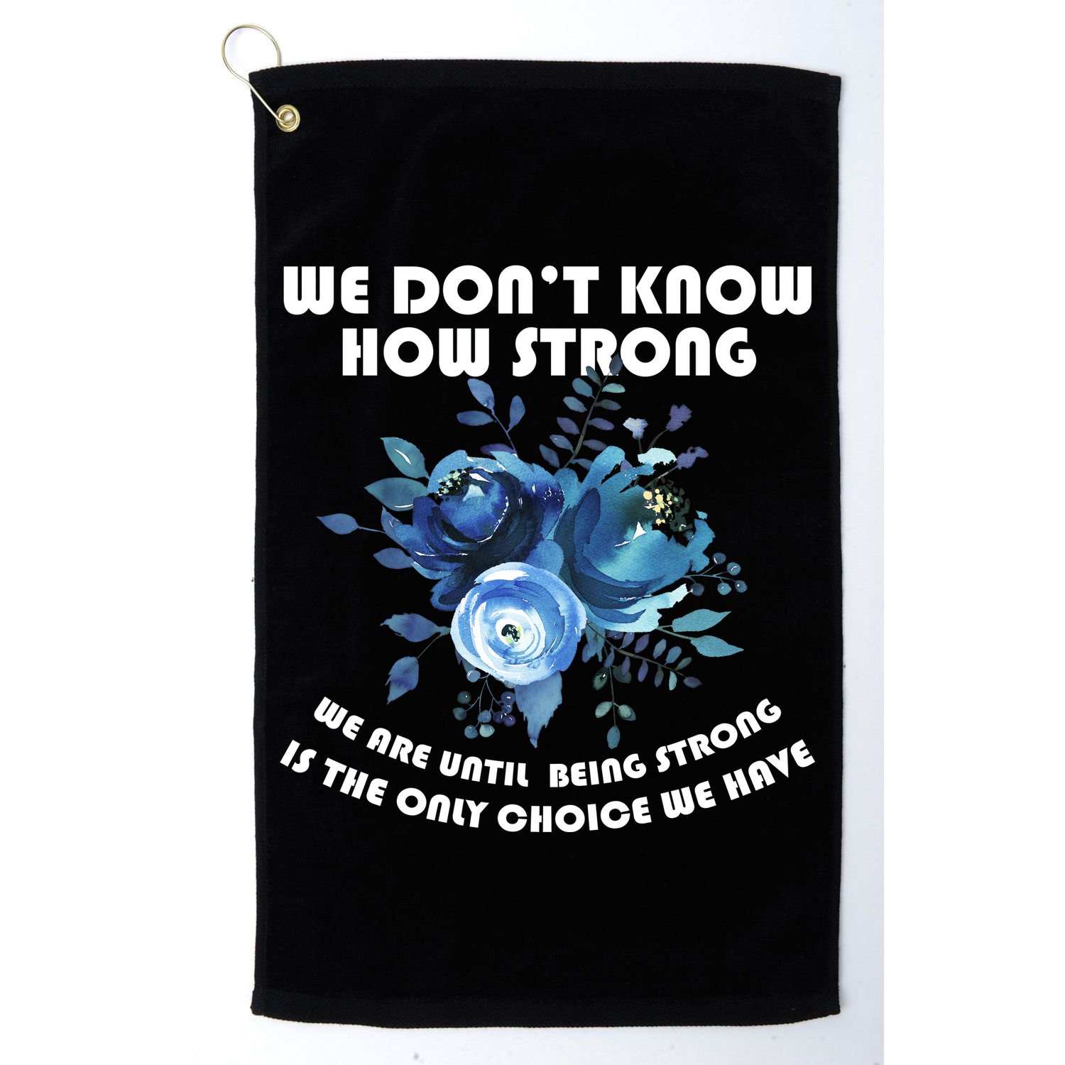 Diabetes Awareness Florial Golf Towel