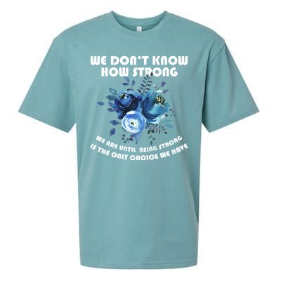 Diabetes Awareness Florial Sueded Cloud Jersey T-Shirt