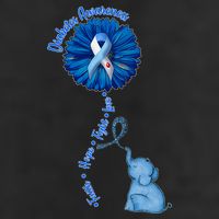 Diabetes Awareness Flower Elephant Cool Comfort Performance Bucket Hat