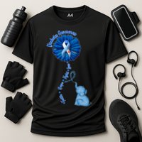 Diabetes Awareness Flower Elephant Cooling Performance Crew T-Shirt