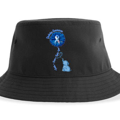 Diabetes Awareness Flower Elephant Sustainable Bucket Hat