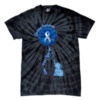 Diabetes Awareness Flower Elephant Tie-Dye T-Shirt