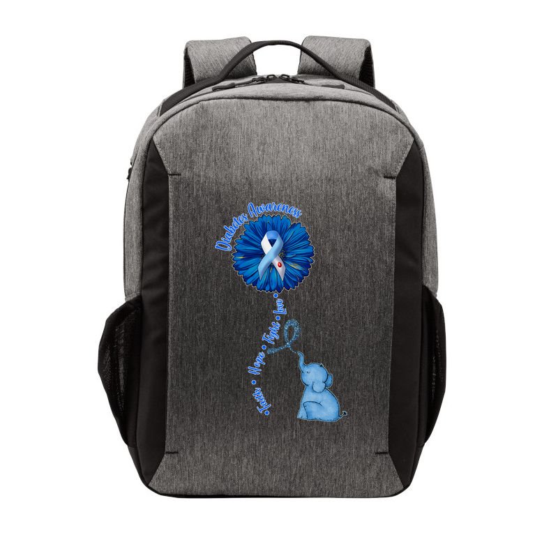 Diabetes Awareness Flower Elephant Vector Backpack