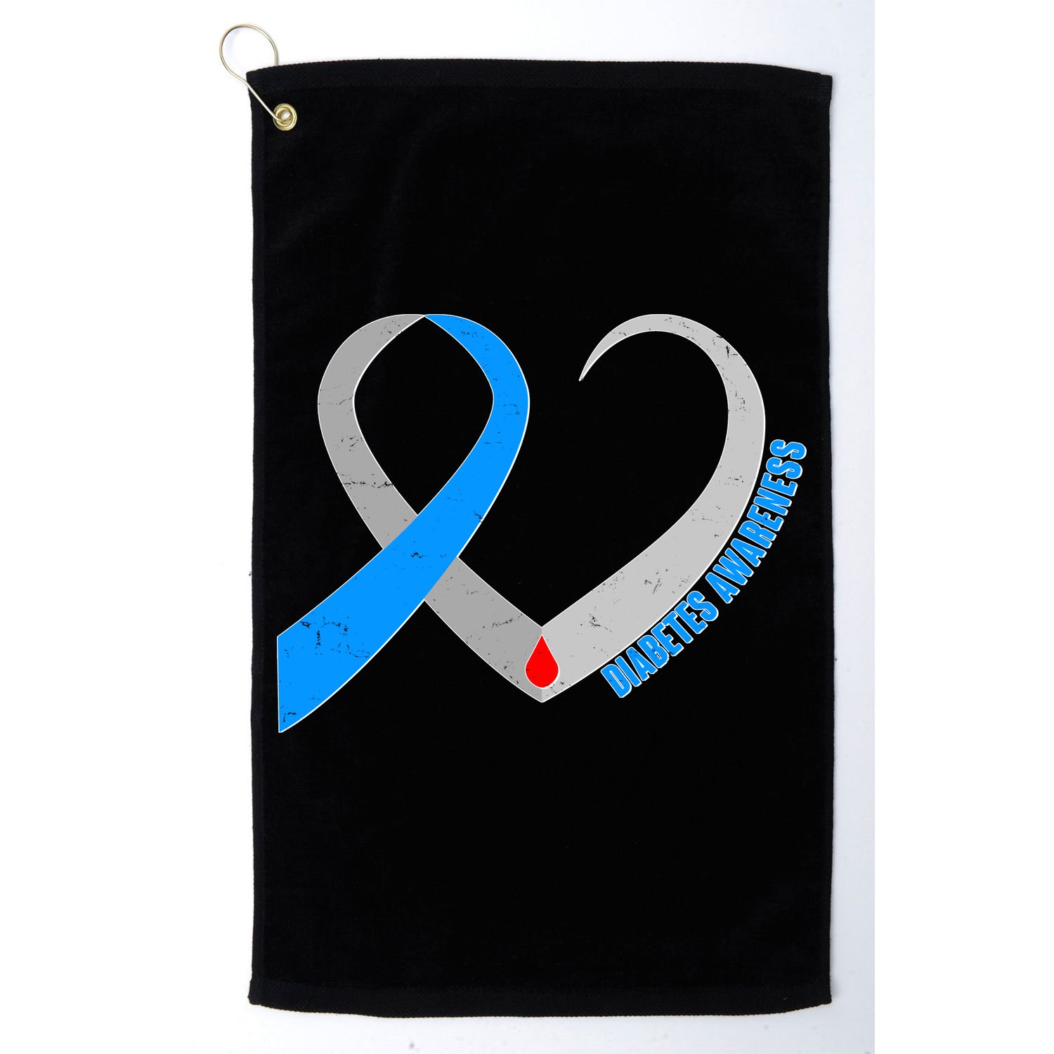 Diabetes Awareness Heart Golf Towel