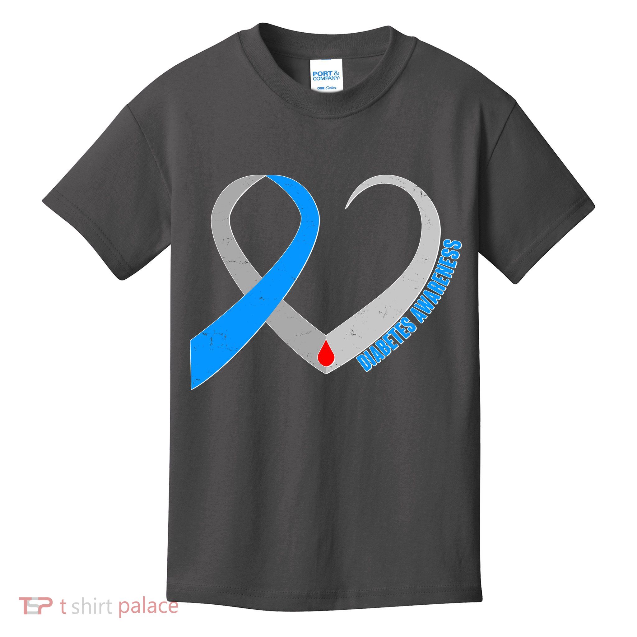 Diabetes Awareness Heart Kids T-Shirt
