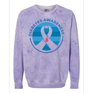 Diabetes Awareness Symbol Colorblast Crewneck Sweatshirt