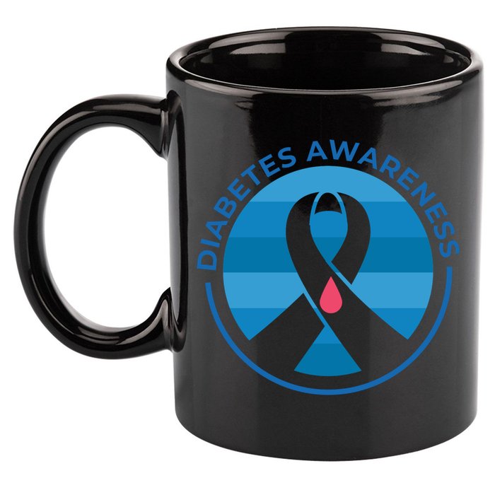 Diabetes Awareness Symbol 11oz C Handle Ceramic Mug