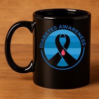 Diabetes Awareness Symbol 11oz C Handle Ceramic Mug