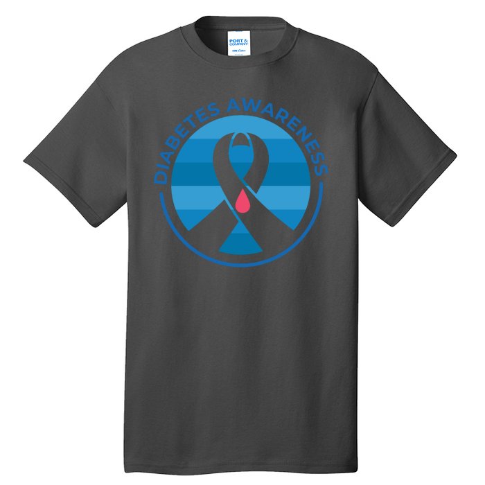 Diabetes Awareness Symbol Tall T-Shirt