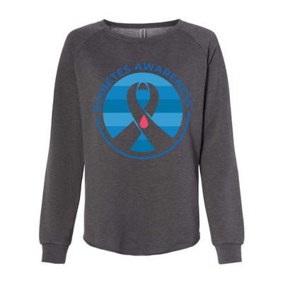 Diabetes Awareness Symbol Womens California Wash Sweatshirt