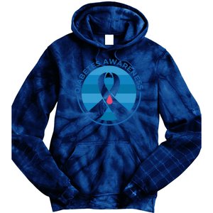 Diabetes Awareness Symbol Tie Dye Hoodie