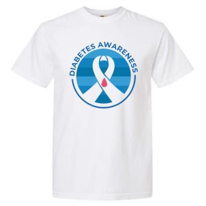 Diabetes Awareness Symbol Garment-Dyed Heavyweight T-Shirt