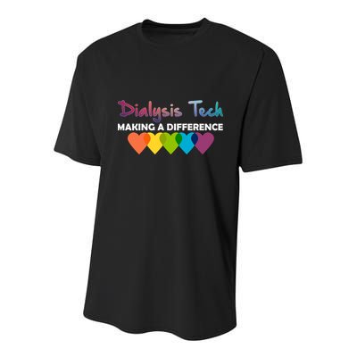 Dialysis Tech Making A Difference Youth Performance Sprint T-Shirt