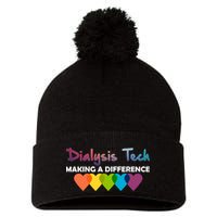 Dialysis Tech Making A Difference Pom Pom 12in Knit Beanie