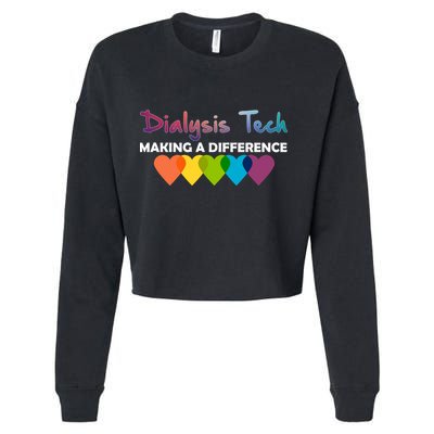 Dialysis Tech Making A Difference Cropped Pullover Crew